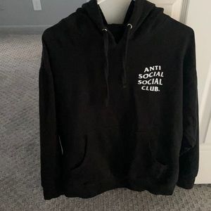 Anti social social club black hoodie